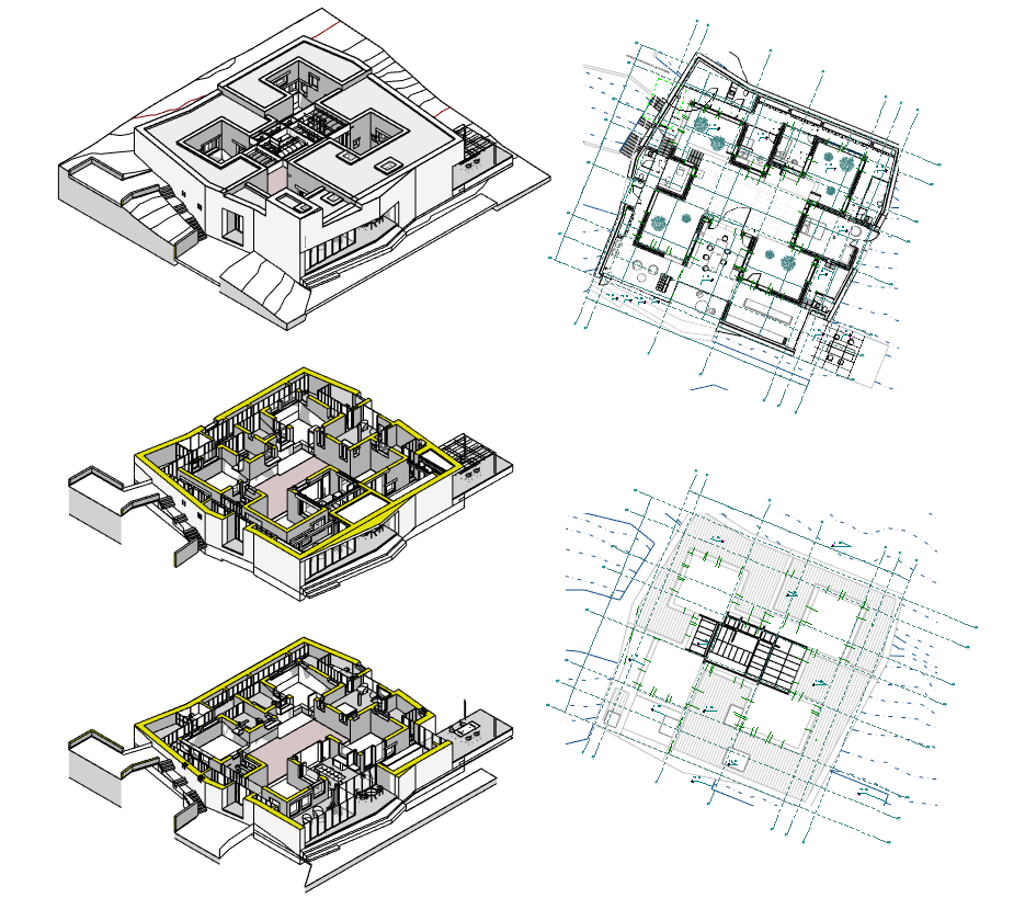 Modelados para el Máster en BIM Revit + IA.