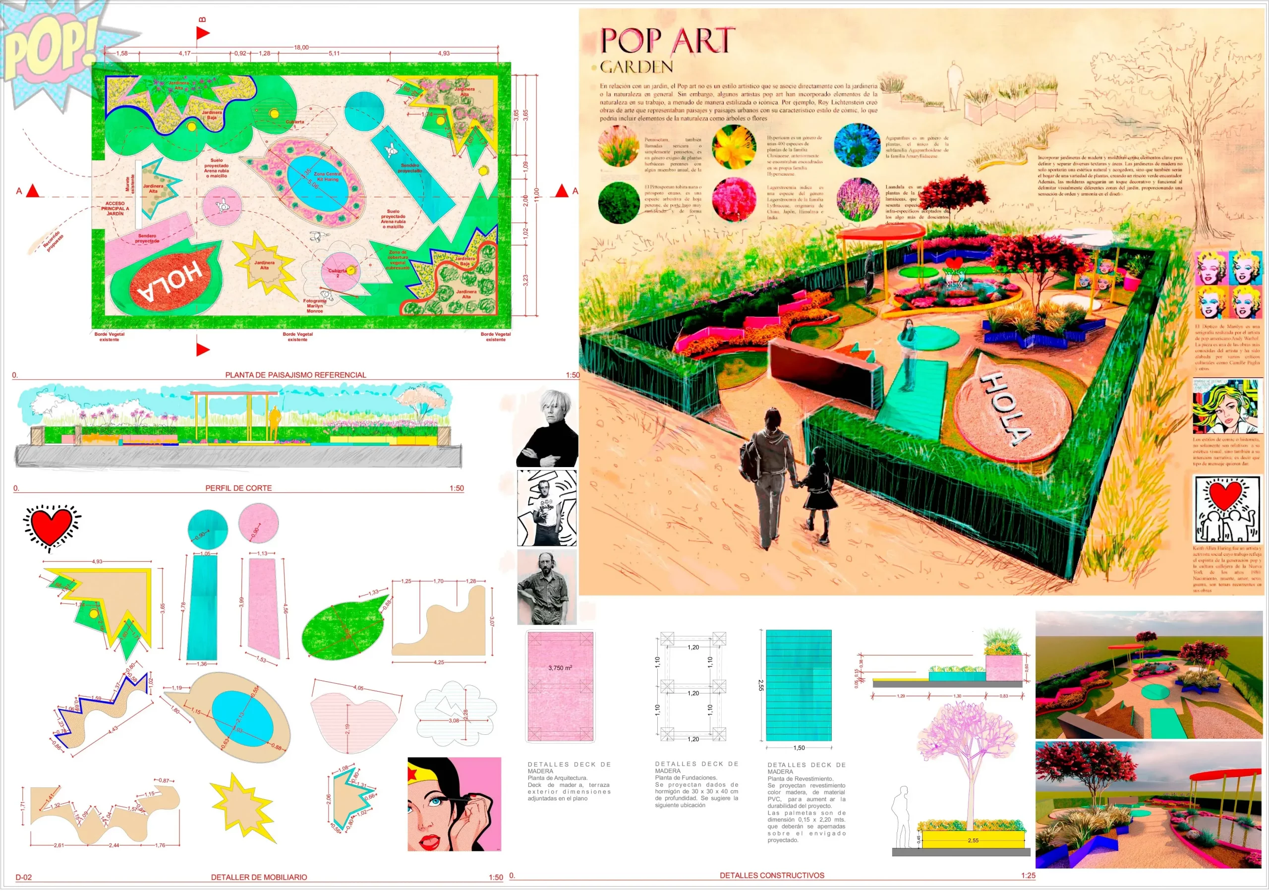 Proyecto Pop Art Garden, Festival Internacional de Xardíns de Allariz.